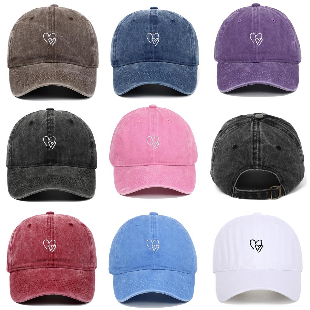 Classic Cotton Baseball Cap With Embroidered Letters For Casual Outdoor Wear