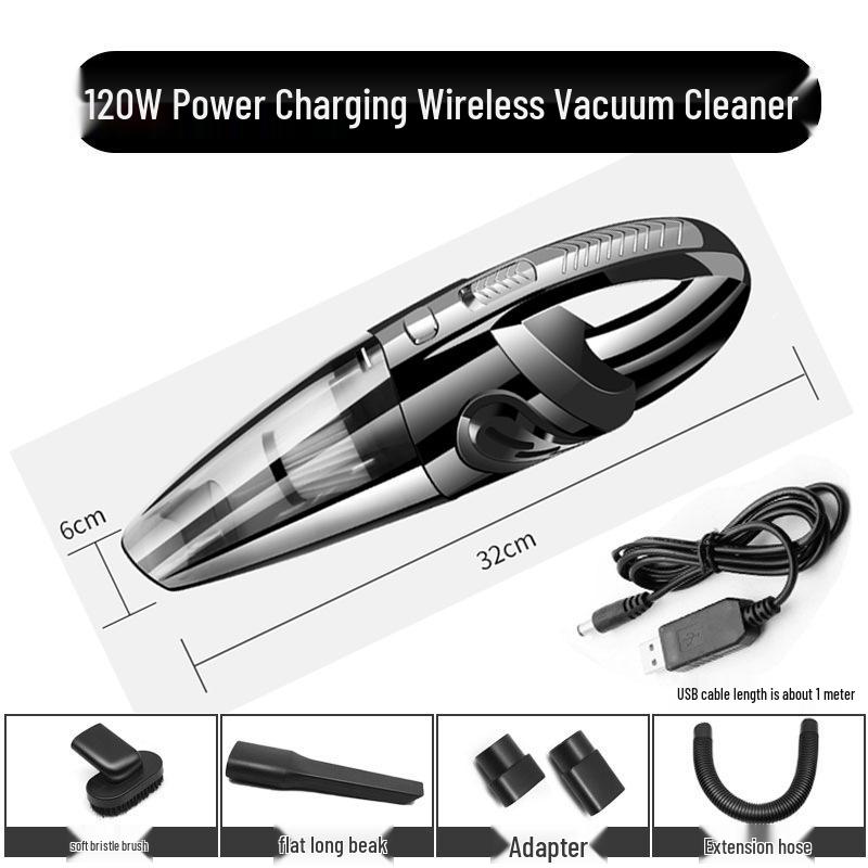 Wireless Handheld Desktop & Car Vacuum Cleaner - Powerful Suction, Rechargeable, Portable