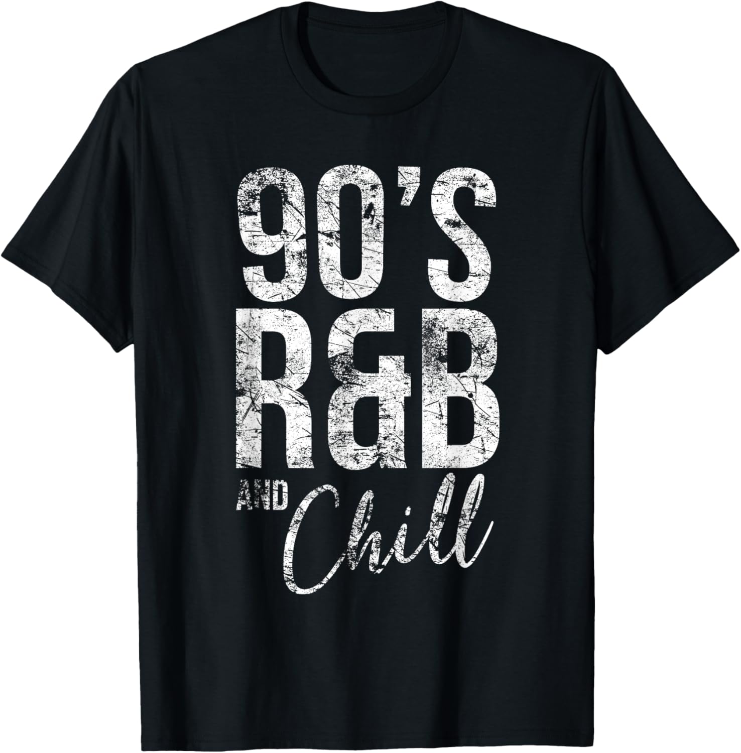 Vintage Retro Cool I Love 90 s R&B & Chill R&B T-Shirt S разноцветный