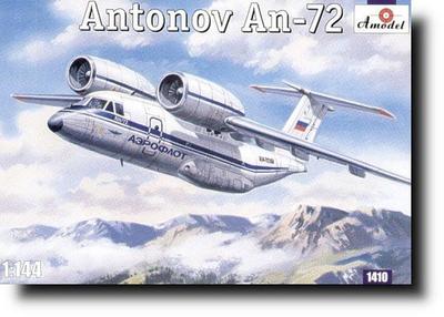 A Model Scale Antonov Short Takeoff Plane Plastic Model Kit AM1410 1/144 An-72 (Airplane)