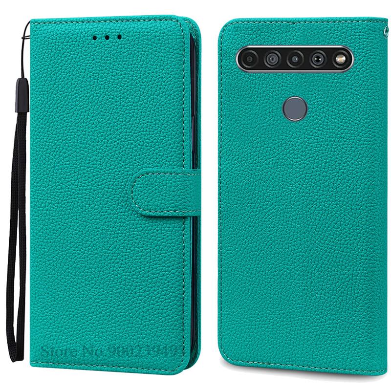 For LG K61 Etui Myk Silikon Lær Lommebok Flip Etui For LG K61 Deksel Coque For Fundas LG K61 LGK61 K 61 Telefonetuier Skall