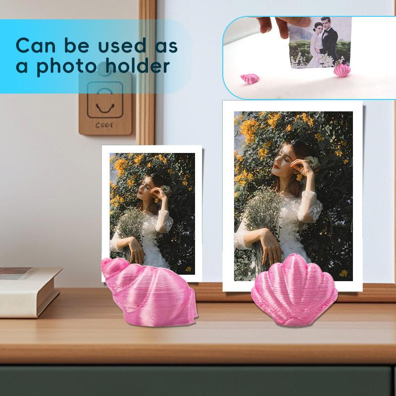 Shell Photo Frame Holder With Creative Design For Home Decor And Gift