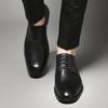 Men's Formal Brogues: Spring/Autumn Casual Leather Shoes - Round Toe, Top Layer Cowhide.