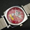 OROLOGIO DA UOMO VINTAGE SVIZZERO A CARICA MANUALE QUADRANTE ROSSO RISTRUTTURATO a707280-1