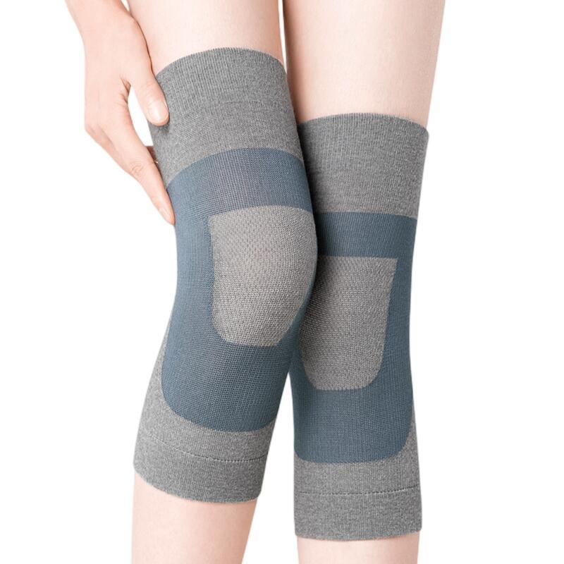 2Pcs Charcoal Knee Pad Winter Support Brace For Pain Relief Improve Circulation Old Cold Leg Warmers