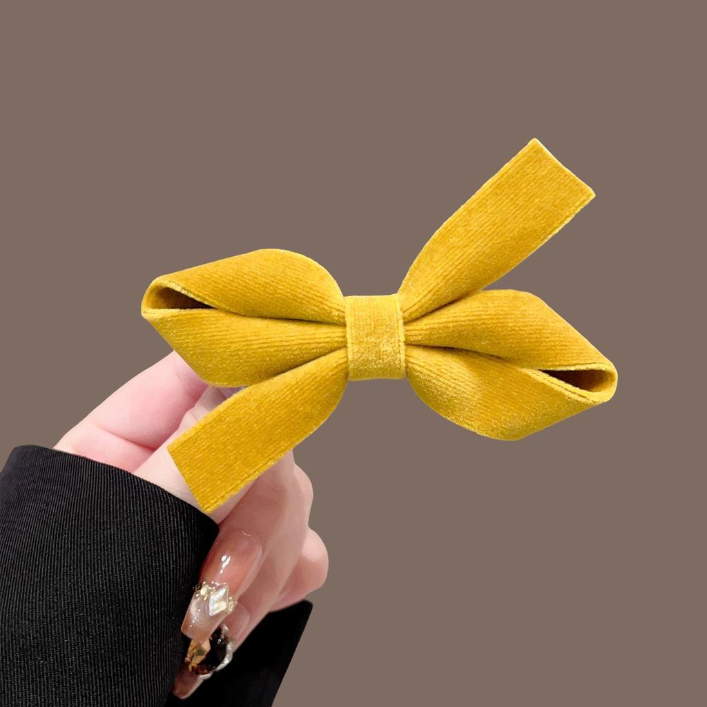 Red New Year Bow Hair Accessories for Women - Princess Style Side Clips & Bangs Pair