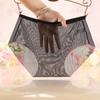 Women Panties Seamless Mid Waist High Elasticity Thin See-through Transparent Ice Silk Breathable Anti-septic Lady Underpants Briefs