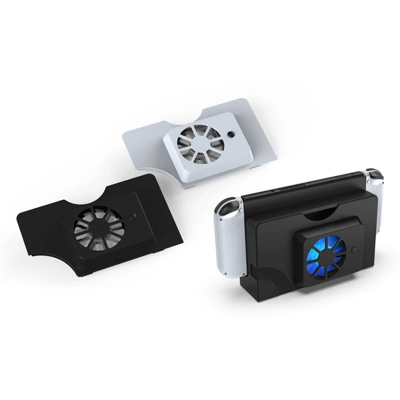 Cooling Fan OLED Accessor for Switch OLED Original Stand Game Console Dock Cooler with LED Fan USB for Nintendo Switch