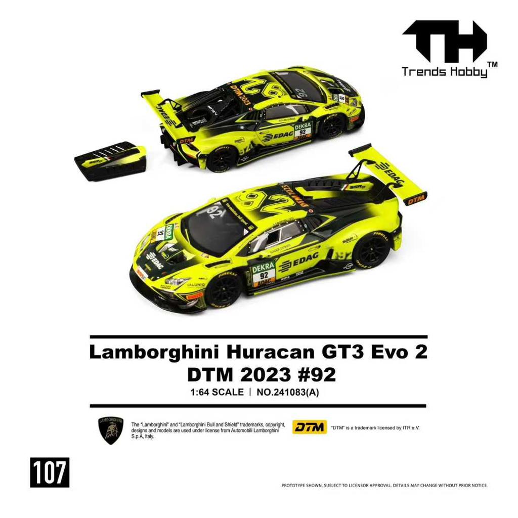 Trends Hobby 1:64 Lamborghini Huracan GT3 Evo 2 DTM 2023 Alloy Diecast Model *Pre-Sale*