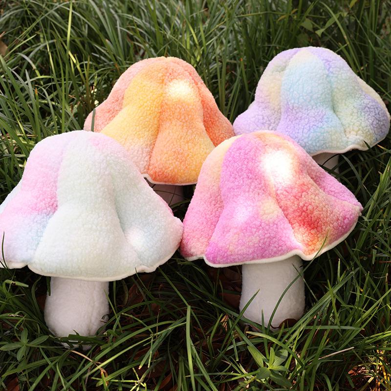 Cuscino a Forma di Testa di Fungo Ripieno Cuscino Decorativo per Divano Giocattolo Peluche Lavabile Bambola Peluche Creativa a Forma di Fungo Regalo di Alta Qualità