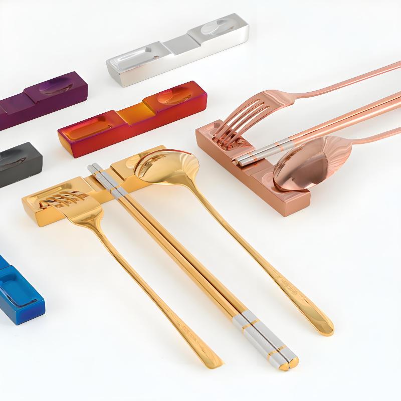 Stainless Steel Knife Fork Spoon Cutlery Holder Chopsticks Holder Kitchen Tableware Rack Chopstick Rest