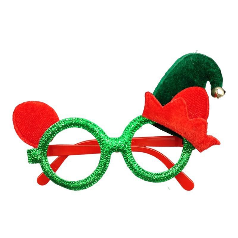 Weihnachts-Cartoon-Brillen - Geschenke für Erwachsene & Kinder, mit Weihnachtsmann, Schneemann und Geweih