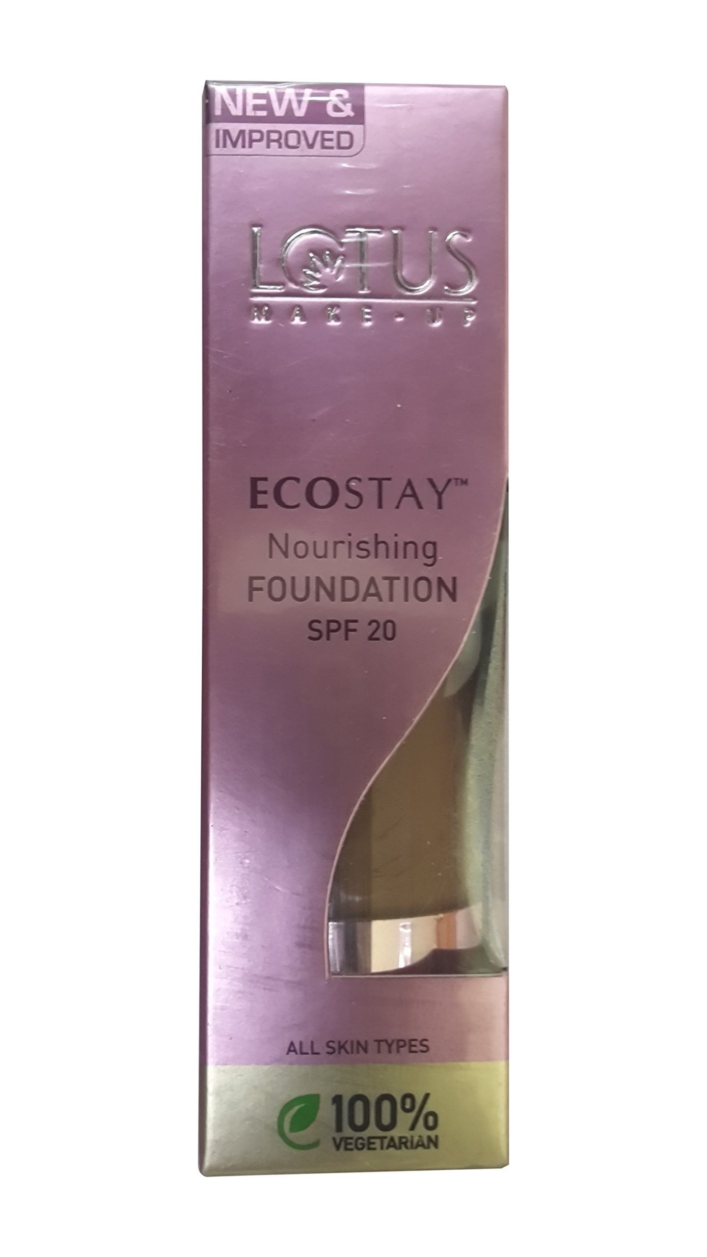 

Lotus Herbals EcoStay Foundation SPF 20, Almond, 30ml