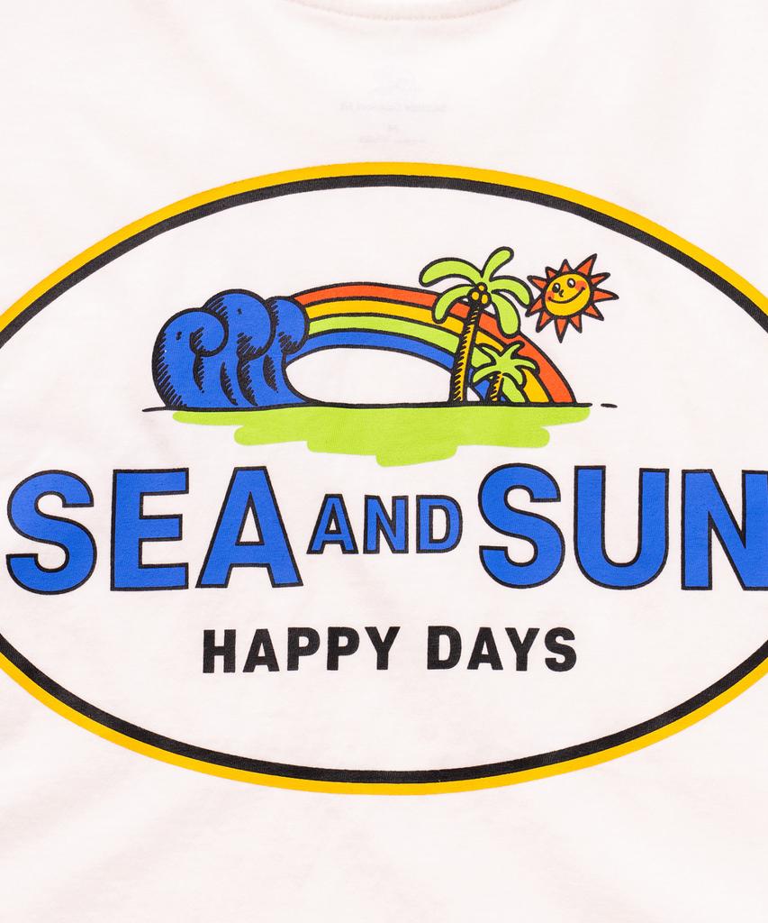 BIGWAVE COLLECTIVE C&Sun Happy Days Short Sleeve T-Shirt (Off-White)