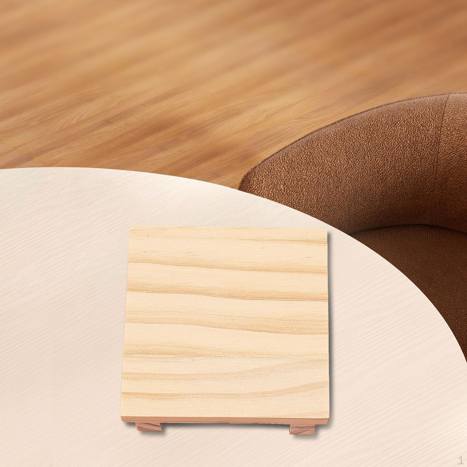 

Деревянная настольная подставка-дисплей, Пьедестал Практичный, Квадратный, Декор Поднос для туалетного столика, Настольный