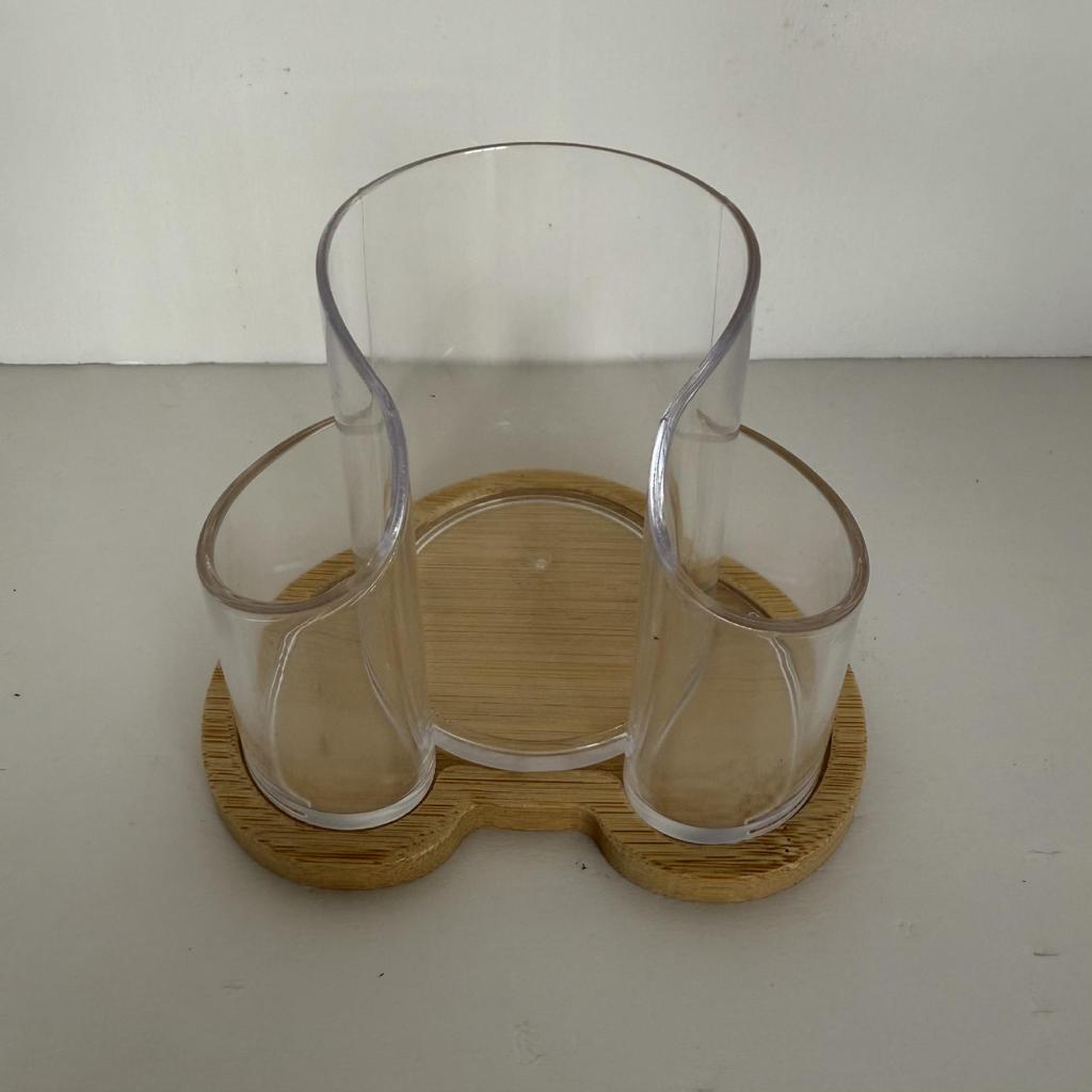 Multi-Purpose Cosmetic Swab and Toothpick Organizer for Vanity