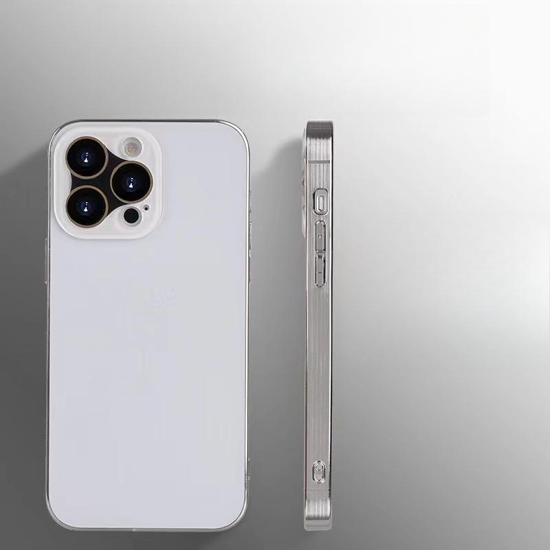 Electroplated Brushed Finish Is Suitable for IPhone15 Case, Apple 14promax Anti-drop Full Package with Packaging Box