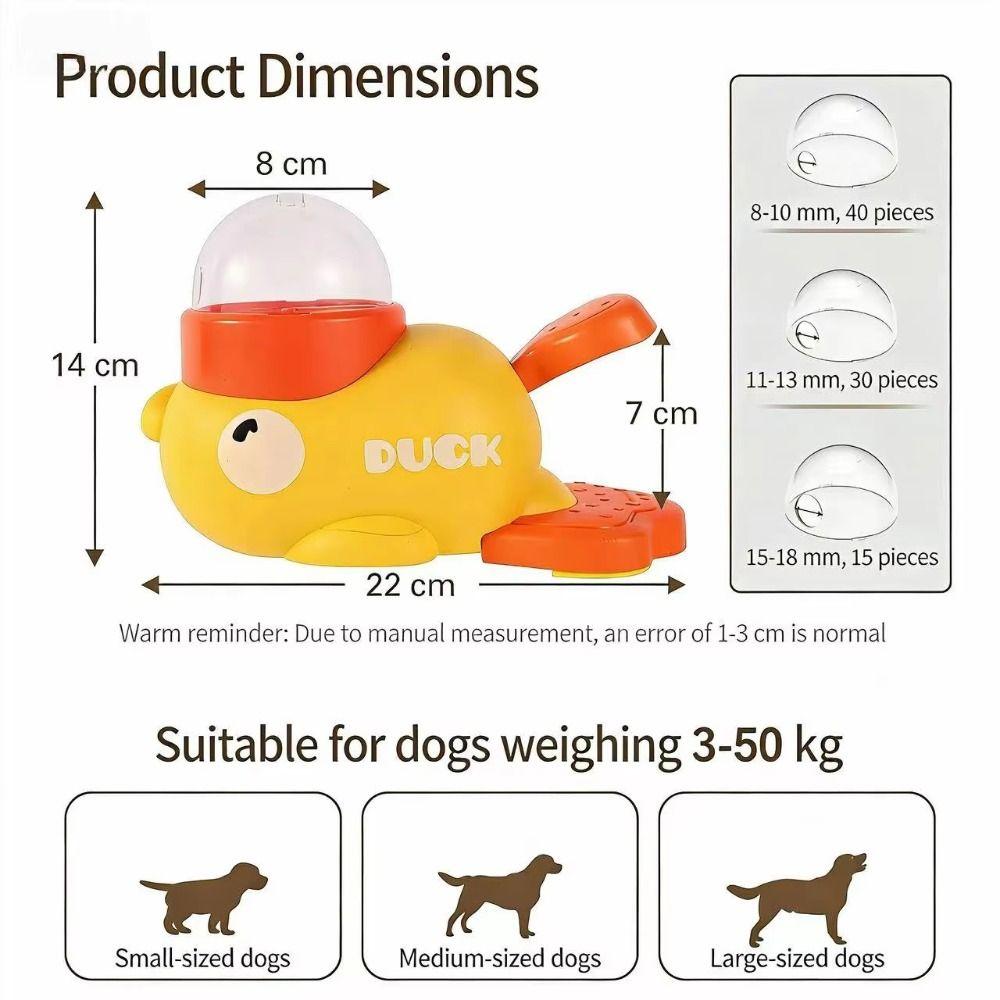 Fashion Little Yellow Duck Pet Leaking Device Cartoon Anti-slip Automatic Pet Feeder Puppy Leaking Pet Supplies