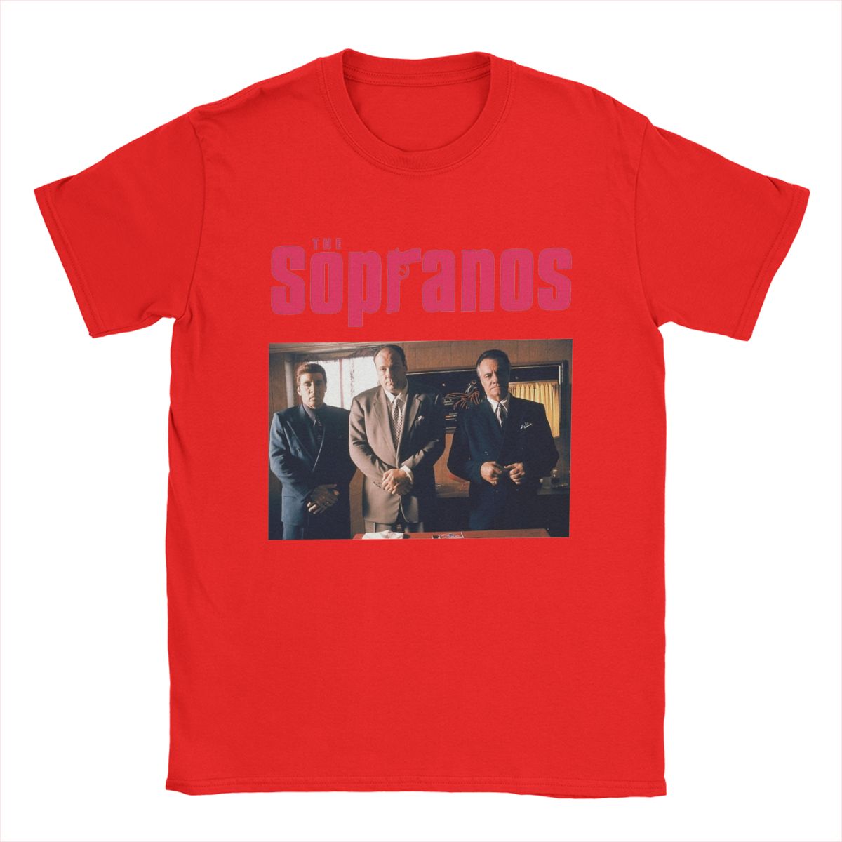 

Повседневная футболка The Sopranos для мужчин, с круглым вырезом, хлопковые футболки, футболка с коротким рукавом, уникальная одежда S