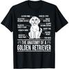 The Anatomy Of A Golden Retriever Funny Dog Lover Puppy Men Women Kids T-Shirt