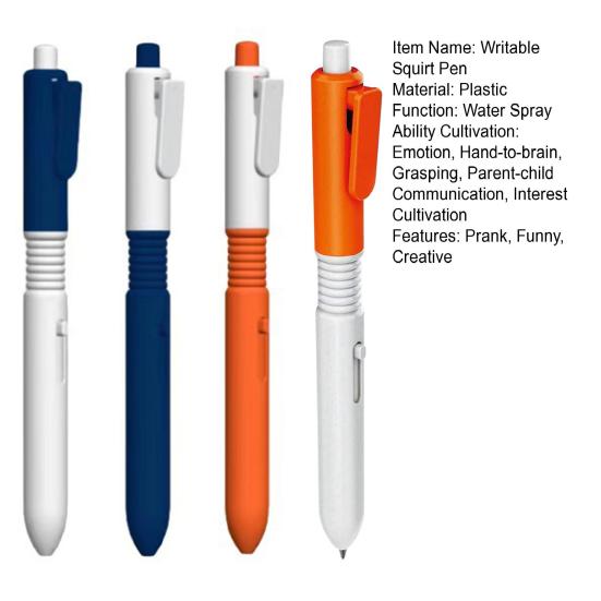 Pen That Sprays Water 2-in-1 Prank Retractable Pen with Water Spray Function Writable Squirt Pen for Kids School Supplies