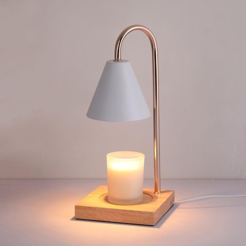 Flameless Dimmable Aroma Lamp - Wax Melter & Candle Holder for Bedroom