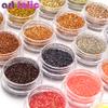 40Pcs Mix Colors Nail Glitter Powder Shining Nail Art Pigment Dust Nail Art Decoration