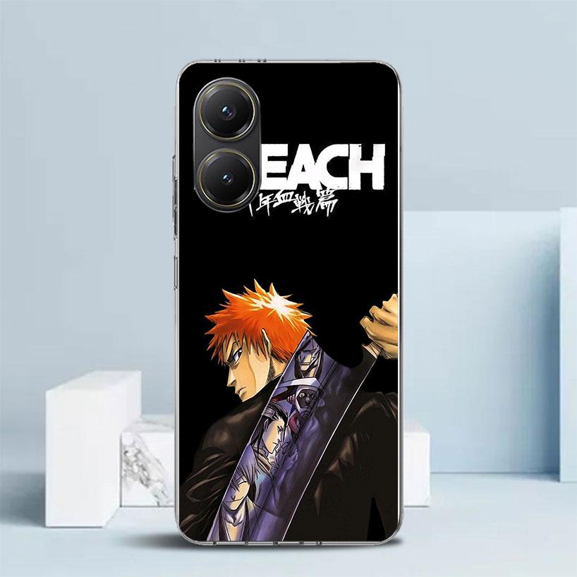 Kurosaki Ichigo Bleach Phone Case For Xiaomi Poco F7 Ultra X5 X6 X7 Pro M7 Redmi 15C 15 13C 13 12C 12 10C 10 10A 9 9C 9A 9T Cove