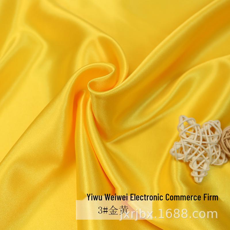 Plain Glossy Imitation Silk Satin Fabric for Clothing, Lining, & Decoration