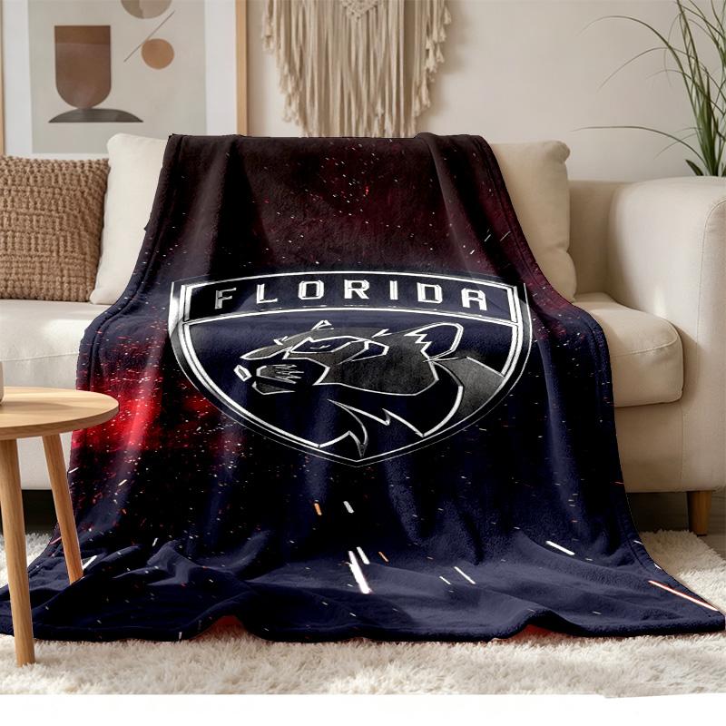 Florida Panthers Soft and comfortable flannel Suitable for sofas living rooms outdoor camping travel and also makes a great anniversary gif