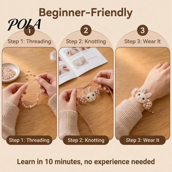 Personalisierte Schmuckzubehörteile DIY Armband-Herstellungsset, Set mit bunten Perlen und Tier-Anhängern, Handgemachtes Bastelset für Erwachsene