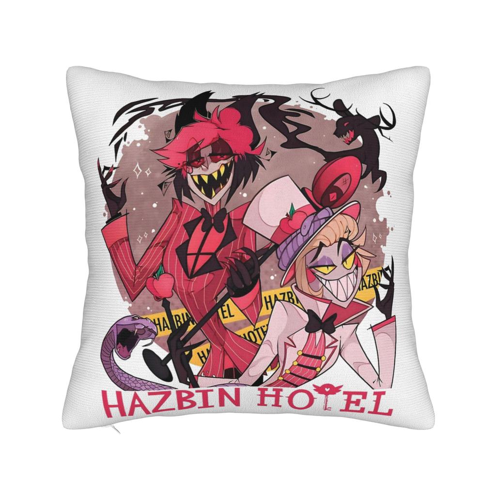 Lucifer Hazbins Hotels Pillowcase Soft Polyester Cushion Cover Gift  Pillow Case Cover Bedroom Square 40X40cm