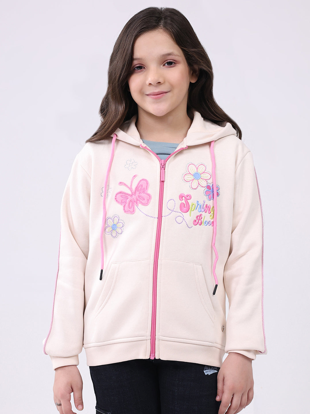 Monte Carlo Girl Regular Fit Cream Sweatshirt 4-5 Years кремовый