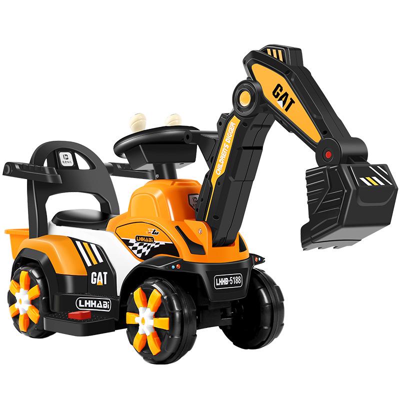 Large Ride-On Toy Excavator for Kids - Construction Digger Truck