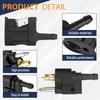 1/4 Inches 6Mm Barb Female Fuel Line Quick Connector + 1/4 Inches 6Mm Male Fuel Connector Replacement For Yamaha Outboard Motor