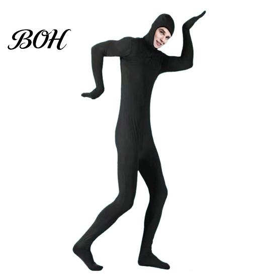 Offener Ganzkörper-Bodysuit Zentai-Anzug für Herren Damen, Halloween Cosplay Dehnbarer Spandex-Bodysuit, Einteiler für Erwachsene Kostümparty, Bühnenauftritt