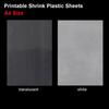 1Pcs New Printable Shrink Plastic Sheets Handmade 29x20cm Shrink Film Translucent White Shrinky Art Papers for Inkjet Printer