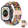 Geflochtenes Nylon-Schlaufband für Apple Watch Ultra 3 2 49mm 11 10 46mm 42mm 9 8 7 45/41mm Magnetisches Armband iWatch 6 5 SE 44/40mm Correa