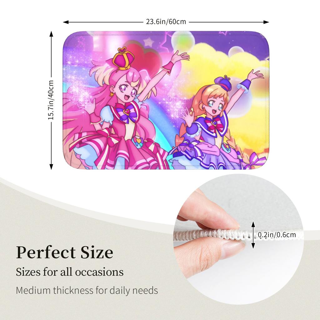 Pretty C-Cures Doormat Anti-Slip Entrance Welcome Kitchen Bathroom Floor Door Mat Sweet Angel Toilet Living Room Carpet Rug