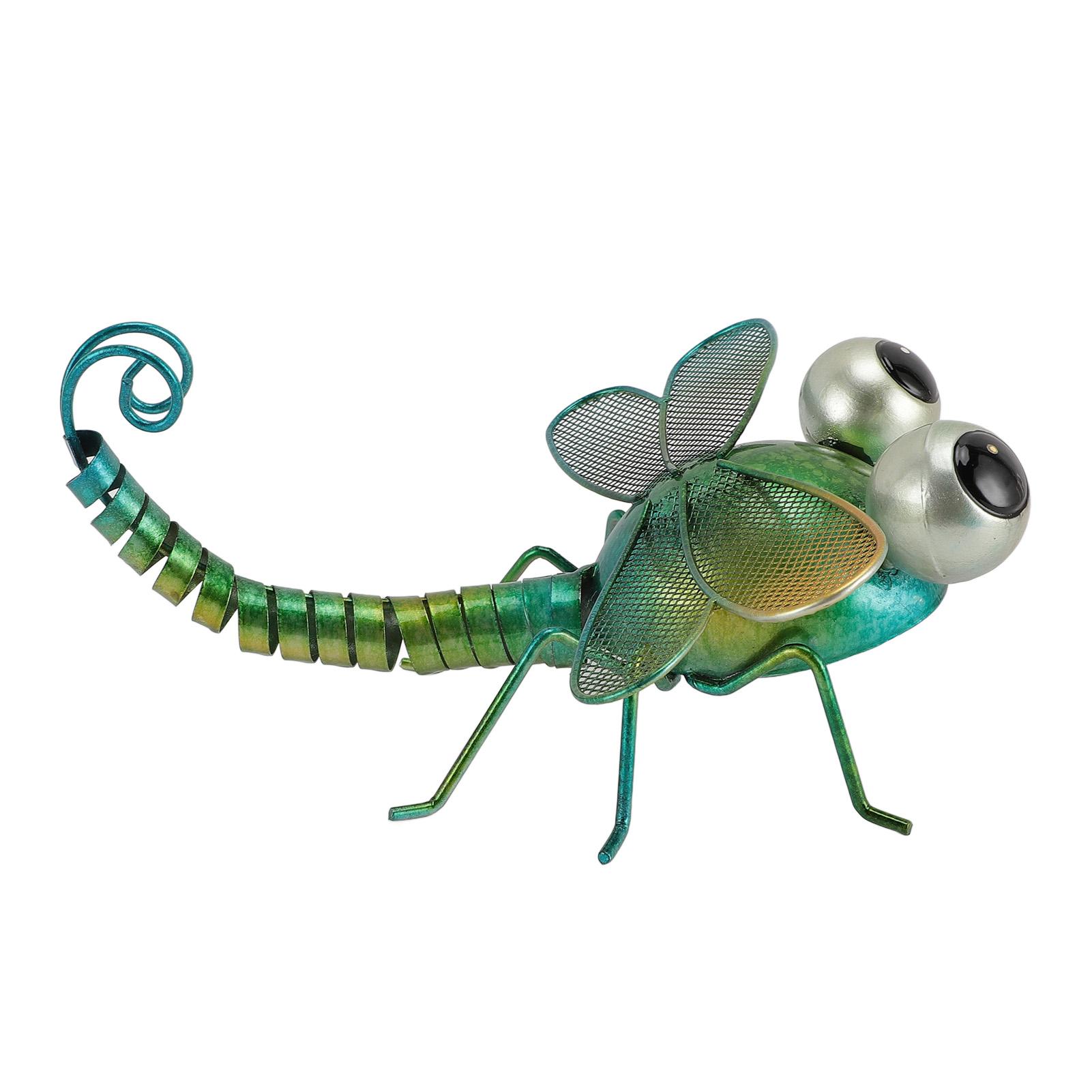 Dragonfly Wall Decor Metal Sculpture Home Garden Indoor Outdoor Yard Art for Fence Patio