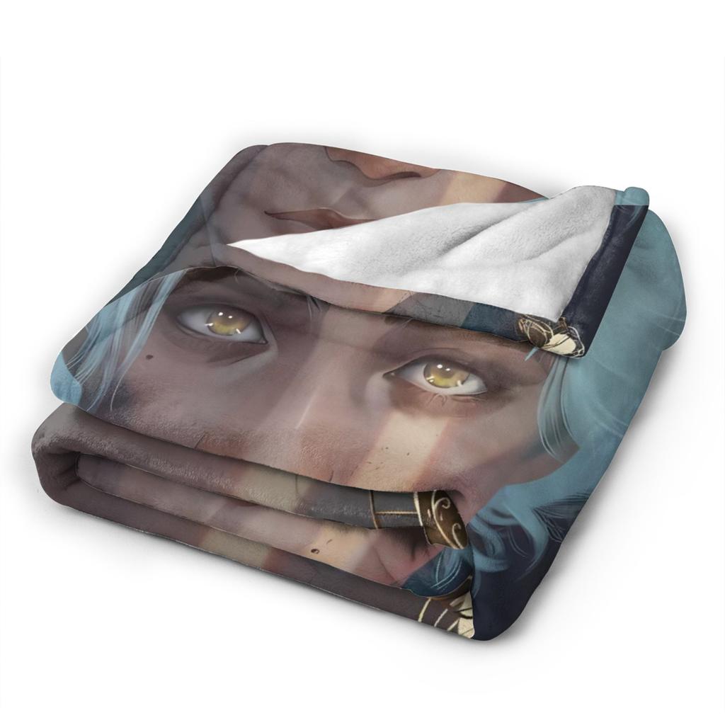 Arcane Viktor Game Blanket 3D Print Warm Soft Novelty Plush Throw Blanket For Living Room Picnic Flannel Bedspread Bed Cover