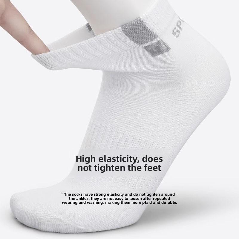 Mens Spring and Autumn Basketball Sports Sweat Absorption Anti Beriberi Anti Odor Cotton Socks