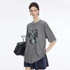 JNBY 2026 Summer Animal Print Loose Cotton T-shirt