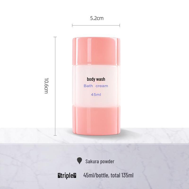 Shangguan 4-in-1 Travel Dispenser Set for Shampoo & Shower Gel