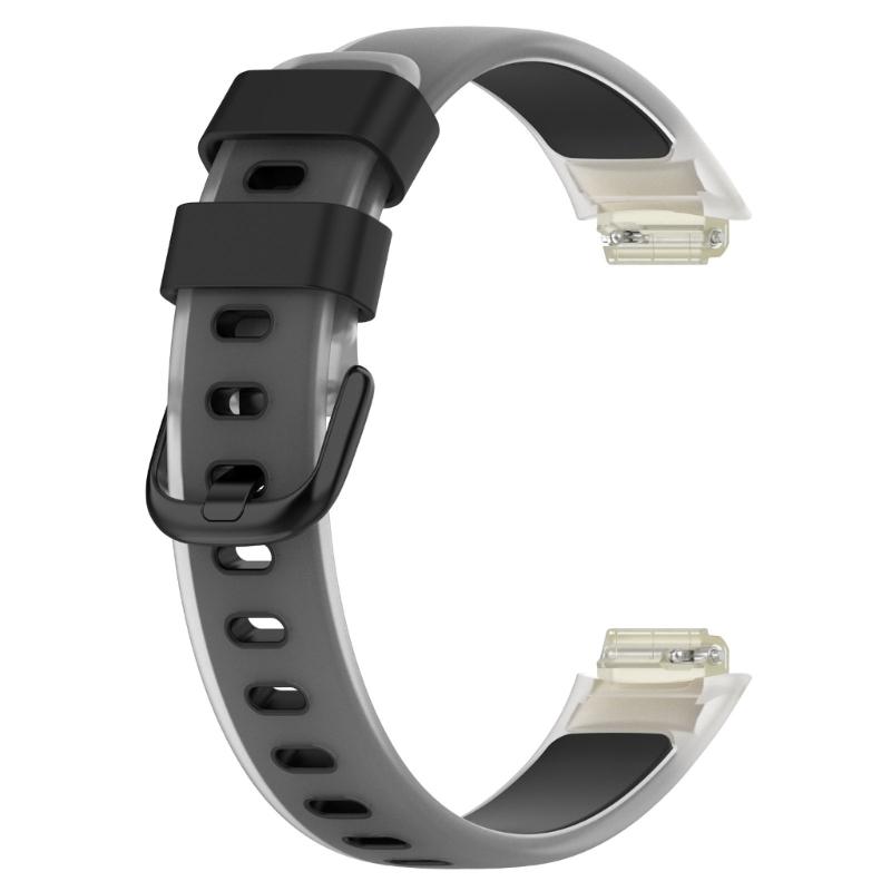 Clear Two Tones Fitness Band Breathable Soft Silicone Quick Change Accessory Simple Installation for Watch Inspire 3