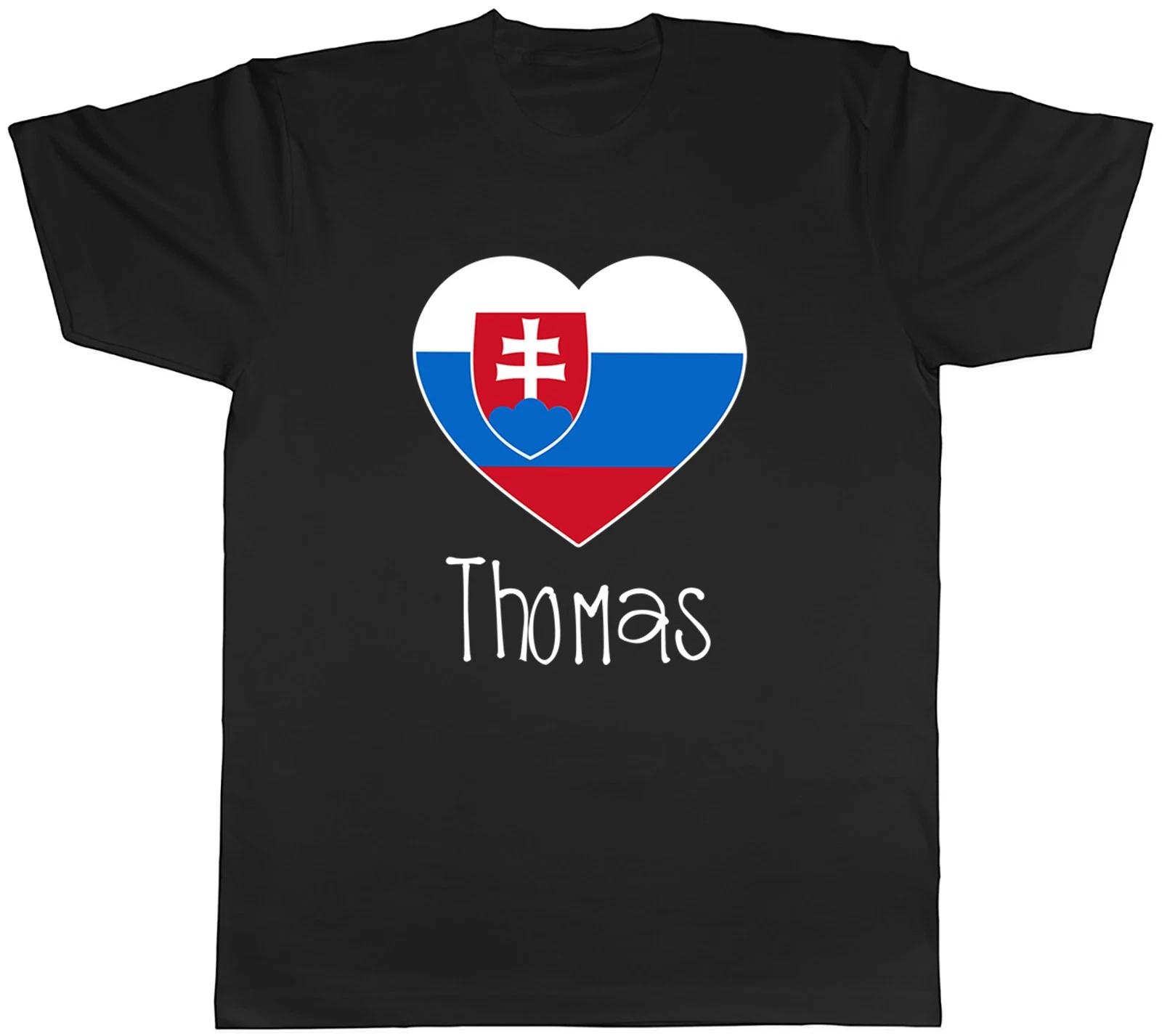 Personalised Love Slovakia Football Supporter Mens T-Shirt Tee Gift Top XXXL