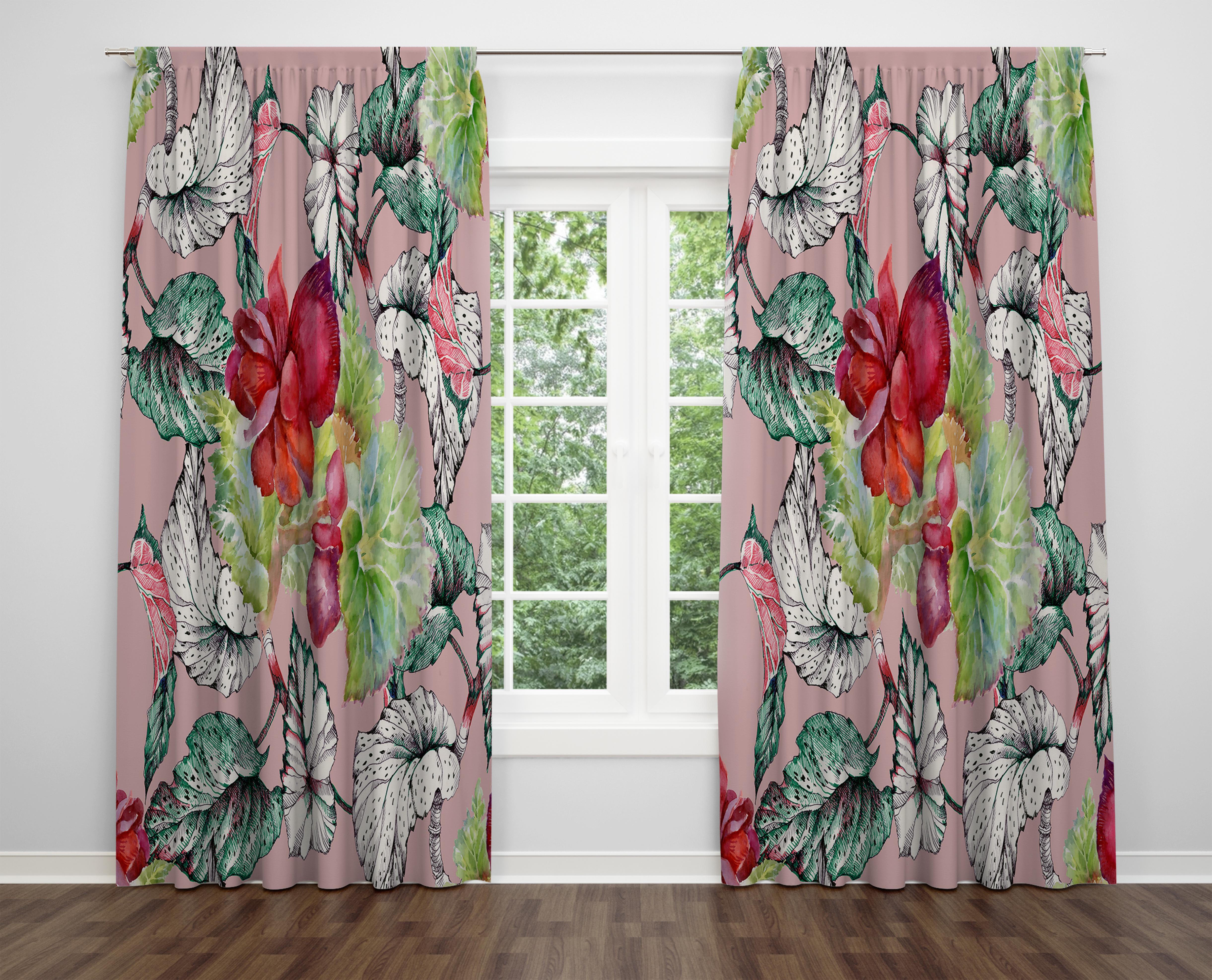 

Декоративний дизайн, високоякісна бавовняна тканина, ви можете вибрати одну або подвійну фіранку з крила 1 piece різнокольоровий