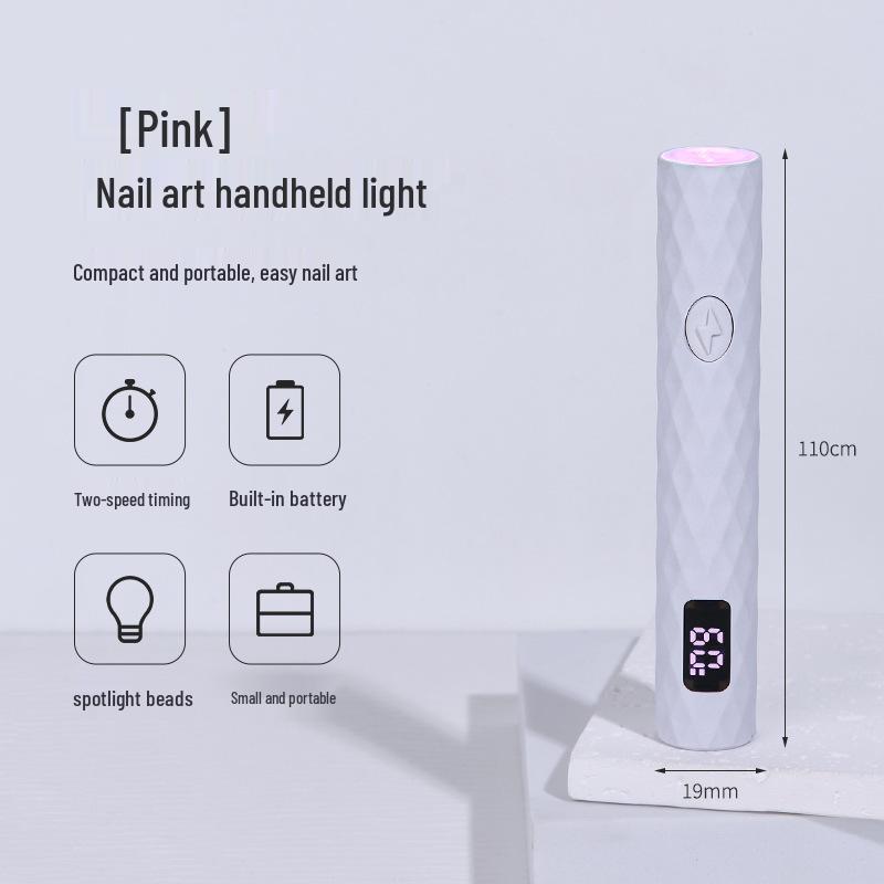 

Портативная быстросохнущая перезаряжаемая УФ/светодиодная лампа для ногтей – Не затемняет кожу рук, компактный инструмент для нейл-арта