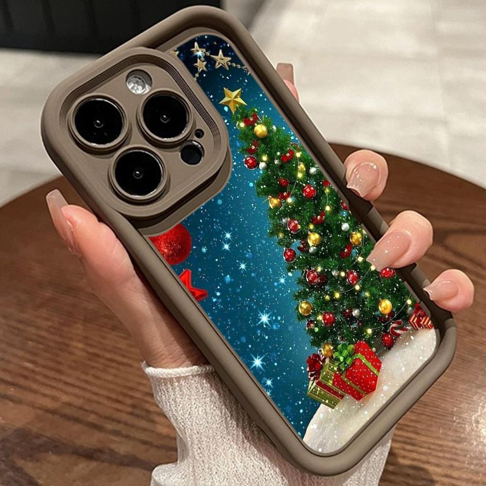 Měkké pouzdro Sky Eye Ladder pro Samsung A06 A15 A25 A35 A55 A14 A24 S23 S24 FE Všechny modely Samsung Pouzdra na telefon NY41 Vánoční stromeček Santa Claus