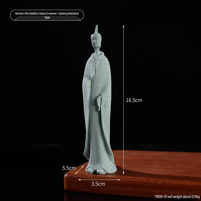 Envy Porcelain Stone Lantern: Small Chinese Pavilion Ornament for Desktop or Fish Tank Scenery.